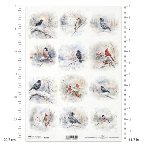 ITD Papier ryżowy do decoupage A4 R 2490
