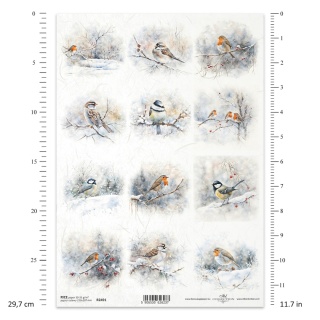 ITD Papier ryżowy do decoupage A4 R 2491
