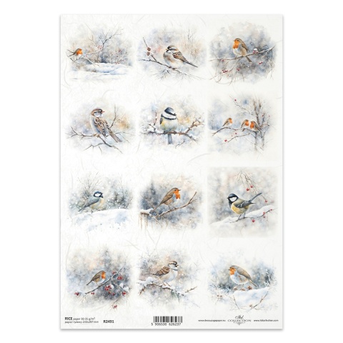 ITD Papier ryżowy do decoupage A4 R 2491