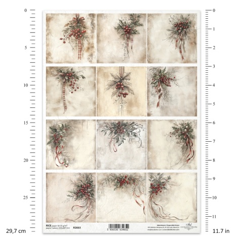 ITD Papier ryżowy do decoupage A4 R 2663