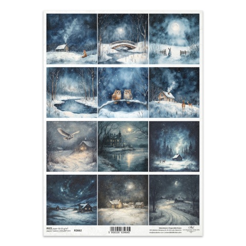 ITD Papier ryżowy do decoupage A4 R 2662