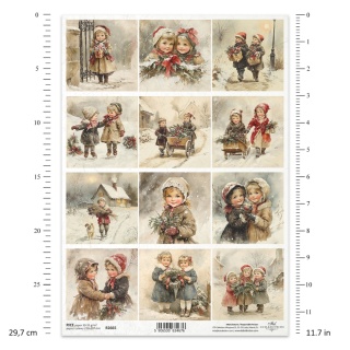 ITD Papier ryżowy do decoupage A4 R 2665