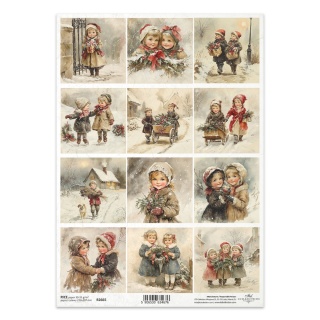 ITD Papier ryżowy do decoupage A4 R 2665