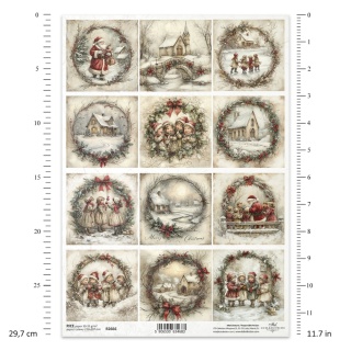 ITD Papier ryżowy do decoupage A4 R 2666