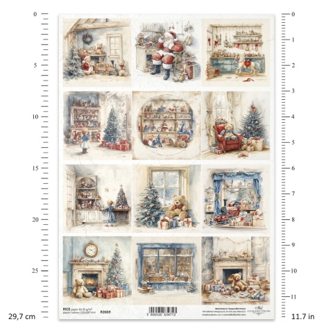 ITD Papier ryżowy do decoupage A4 R 2669