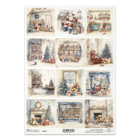 ITD Papier ryżowy do decoupage A4 R 2669