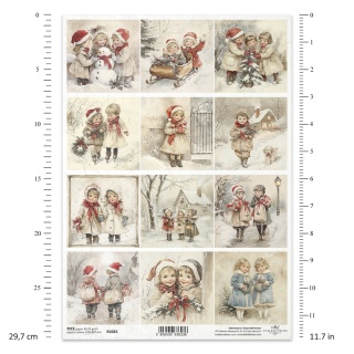 ITD Papier ryżowy do decoupage A4 R 2683