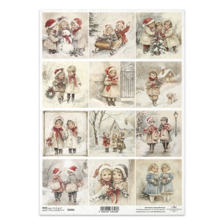 ITD Papier ryżowy do decoupage A4 R 2683
