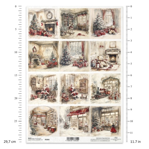 ITD Papier ryżowy do decoupage A4 R 2685