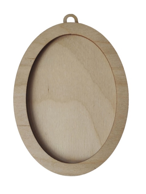 MDK Owal z rantem ze sklejki wymiary 95x70mm MDK Owal z rantem ze sklejki wymiary 95x70mm
