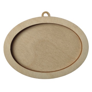 MDK Owal poziomy z rantem ze sklejki wymiary 70x95mm
