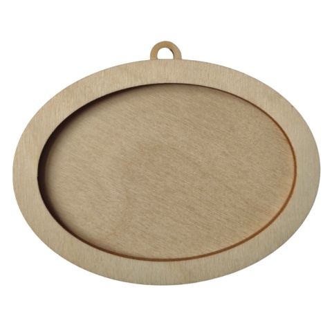 MDK Owal poziomy z rantem ze sklejki wymiary 70x95mm MDK Owal poziomy z rantem ze sklejki wymiary 70x95mm