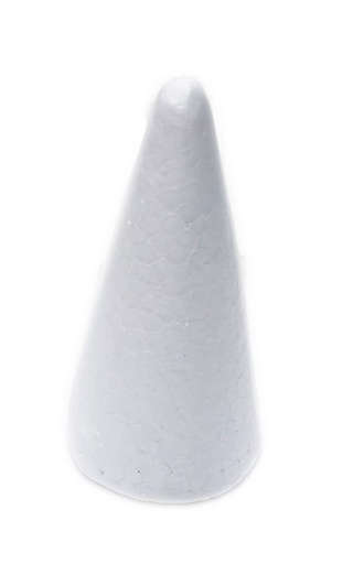 Stożek styropianowy 15x6cm - styropian miękki chiński