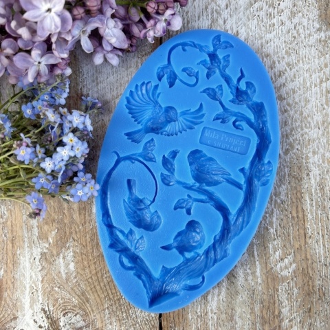 Forma silikonowa Mila Project Sikorki „Chirpy Chickadees” [FMP071]