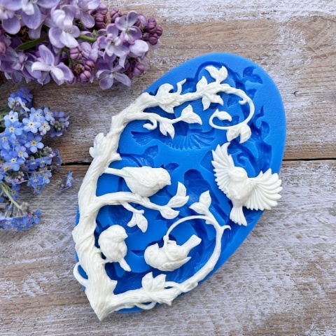 Forma silikonowa Mila Project Sikorki „Chirpy Chickadees” [FMP071]