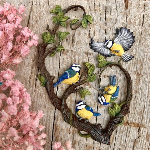 Forma silikonowa Mila Project Sikorki „Chirpy Chickadees” [FMP071]