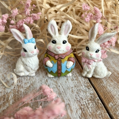 Forma silikonowa Mila Project Zajączki i napis Alleluja “Alleluja Bunnies” [FMP132]