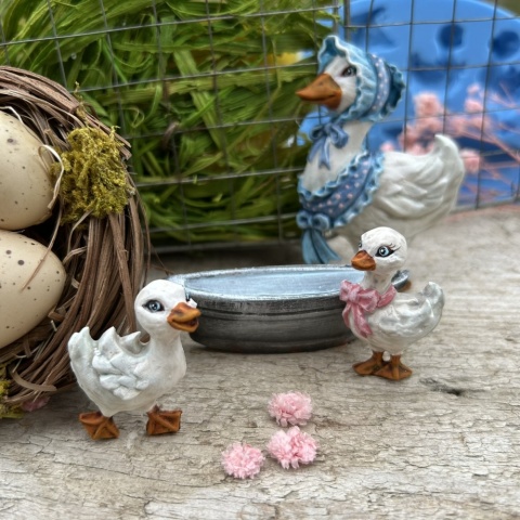 Forma silikonowa Mila Project Wielkanocne Bajkowe gąski i wanienka „ Geese with Tin Bath” [FMP107]