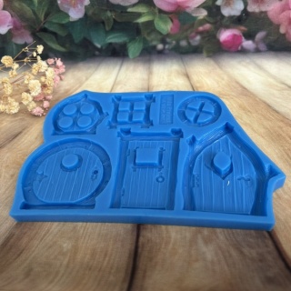 Forma silikonowa Mila Project Bajkowe drzwi i okna “Fairytale doors” [FMP133]