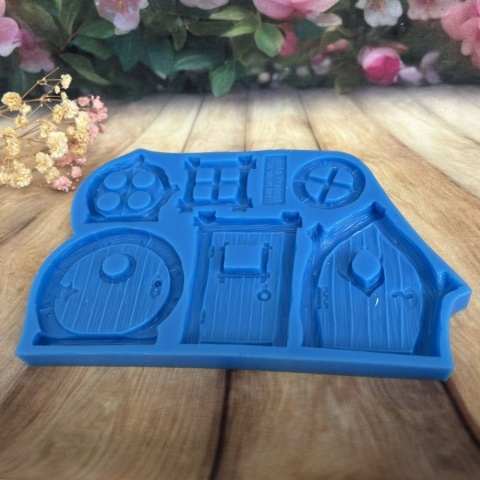 Forma silikonowa Mila Project Bajkowe drzwi i okna “Fairytale doors” [FMP133]