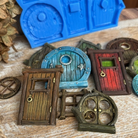 Forma silikonowa Mila Project Bajkowe drzwi i okna “Fairytale doors” [FMP133]