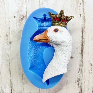 Forma silikonowa Mila Project Gęś w koronie „Royal Goose” [FMP068]