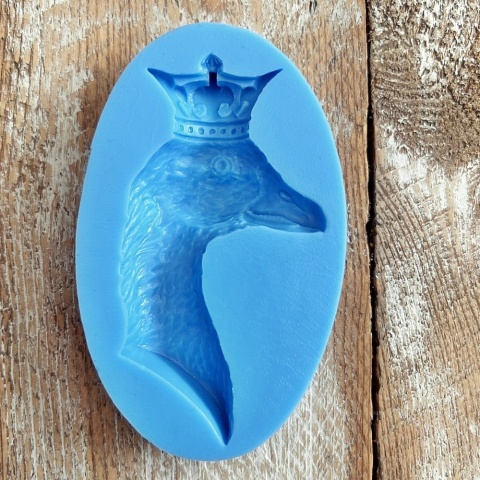 Forma silikonowa Mila Project Gęś w koronie „Royal Goose” [FMP068]