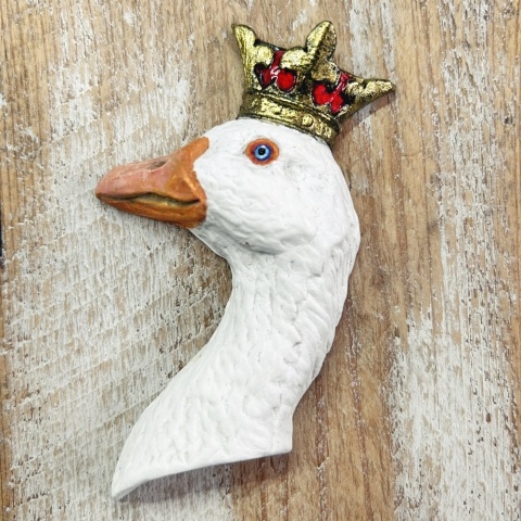 Forma silikonowa Mila Project Gęś w koronie „Royal Goose” [FMP068]