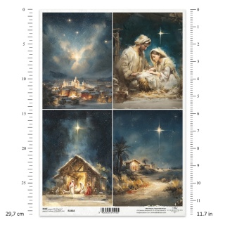 ITD Papier ryżowy do decoupage A4 R 2868