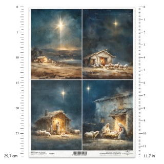 ITD Papier ryżowy do decoupage A4 R 2866