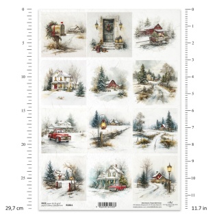 ITD Papier ryżowy do decoupage A4 R 2861