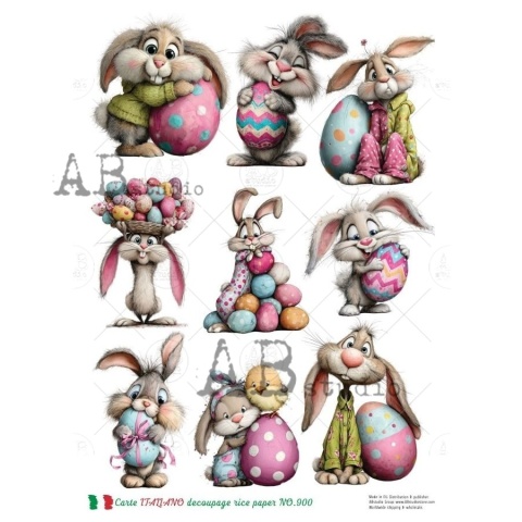 Papier ryżowy decoupage Abstudio Carte Itaiano A4 ABCI_900