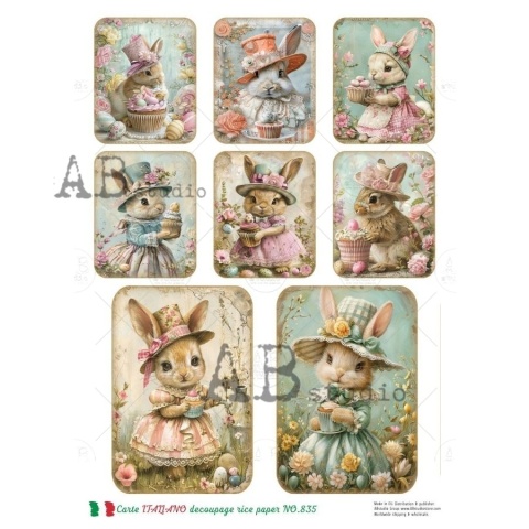 Papier ryżowy decoupage Abstudio Carte Itaiano A4 ABCI_835