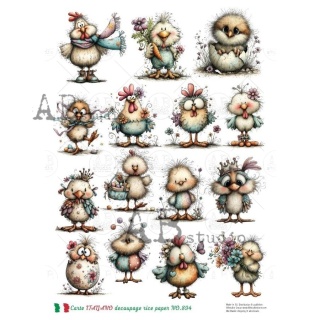 Papier ryżowy decoupage Abstudio Carte Itaiano A4 ABCI_894