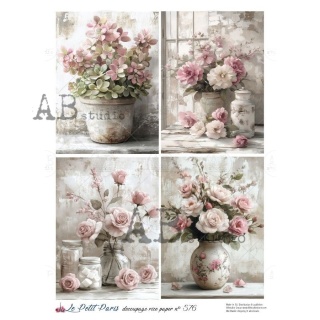 Papier ryżowy decoupage Le Petit Paris no 576 Abstudio A4 LPP0576