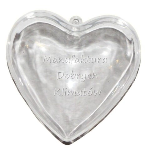 Serce akrylowe, plexi 100 mm - 5szt