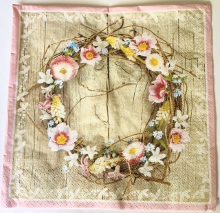 Serwetka nr. 3004 Spring wreath [33x33]