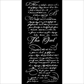 Szablon zmywalny Stamperia 3D 12x25cm OWL'S HOUSE LIST KSTDL126