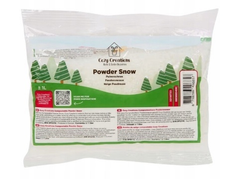 Sztuczny sypki śnieg w proszku płatki do dekoderacji 1L