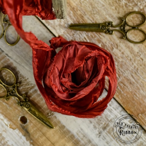 Zestaw wstążek Old Fashion Ribbon 5szt rdzawy brąz OLDSZ-26