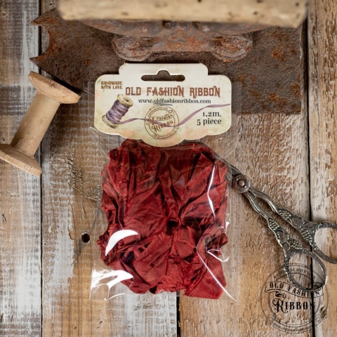 Zestaw wstążek Old Fashion Ribbon 5szt rdzawy brąz OLDSZ-26