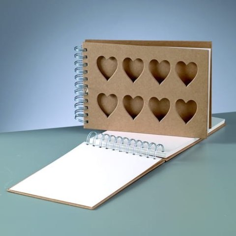 Album Efco do scrapbookingu 8 serc A5 21x15cm poziomy(1508403)