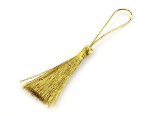 Chwost, frędzelek długość 5 cm - złoty