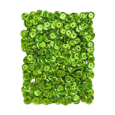 DP Craft CEKINY HOLOGRAFICZNE 9 MM, 15 G - ZIELONE JASNE DPCE-079