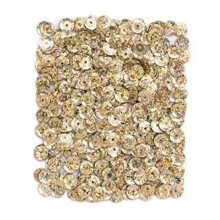 DP Craft CEKINY HOLOGRAFICZNE 9 MM, 15 G - ZŁOTE JASNE DPCE-070