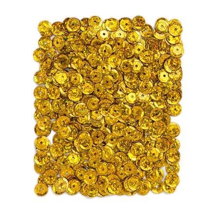 DP Craft CEKINY Holograficzne 9 MM, 15 G - Złote ciemne DPCE-071