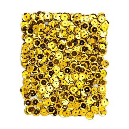 DP Craft CEKINY METALIZOWANE 9 MM, 15 G - ZŁOTE CIEMNE DPCE-057