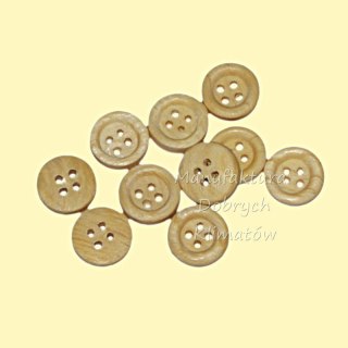 Guziczki drewniane 11mm - kpl, 10szt
