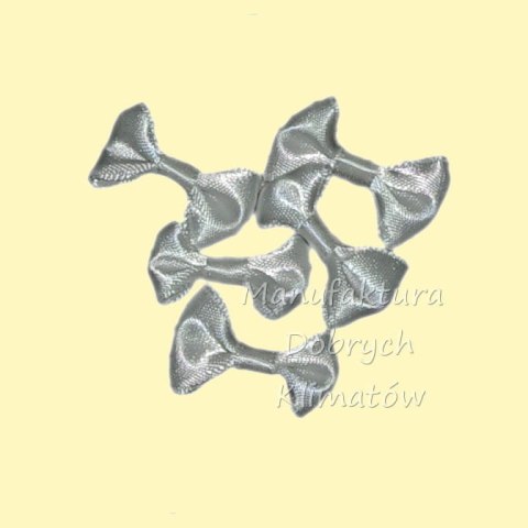 Kokardki materiałowe kremowe 3cm - 5szt 902