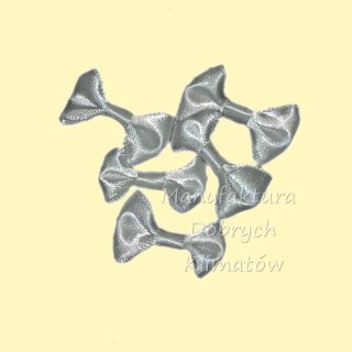 Kokardki materiałowe kremowe 3cm - 5szt 902